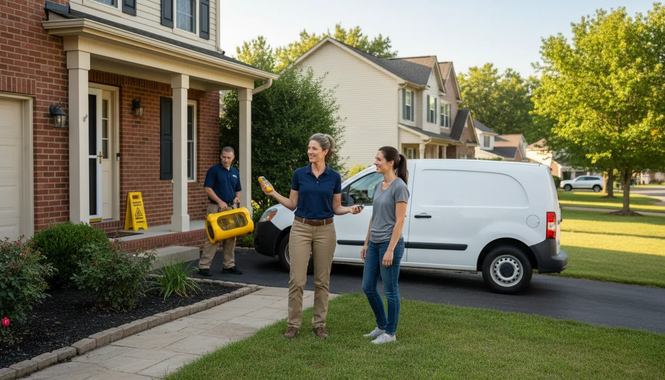 Residential water damage restoration in Blanding, UT